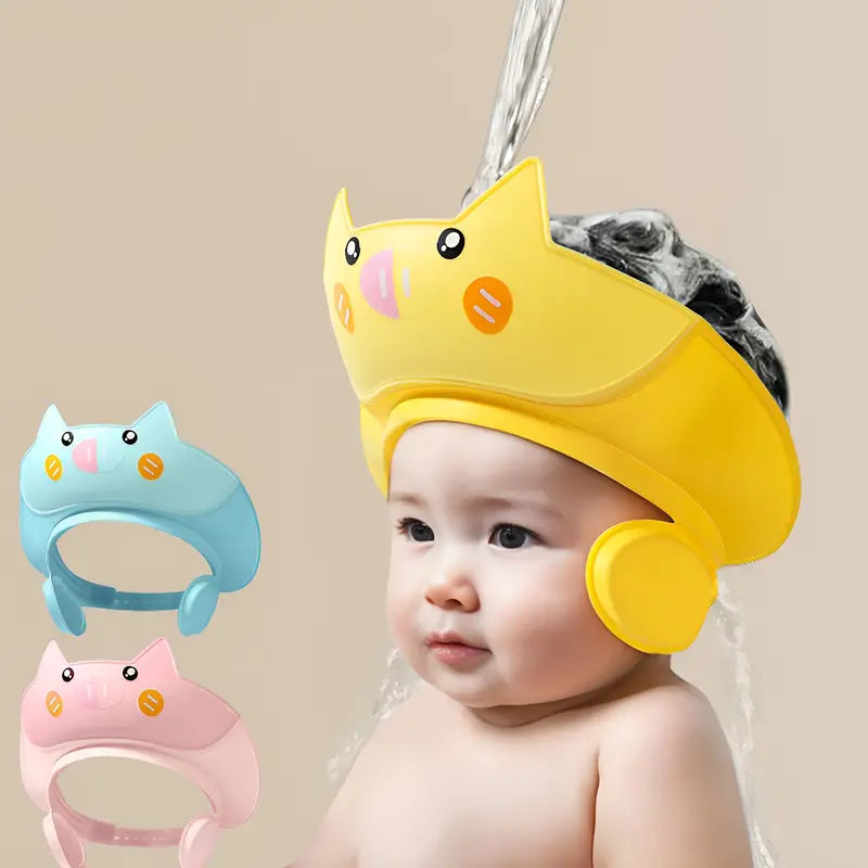 Adorable Piggy-Themed Youngsters Shower Cap