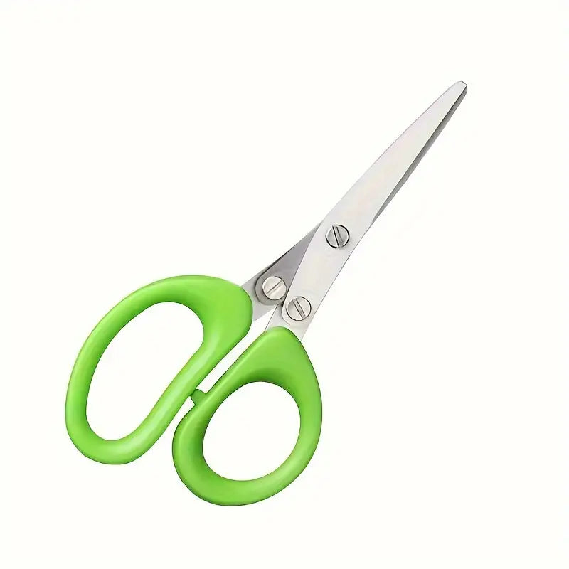 Multifunctional 5-Layer Stainless Steel Kitchen Scissors