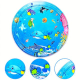 Round Inflatable Dolphin Water Mat