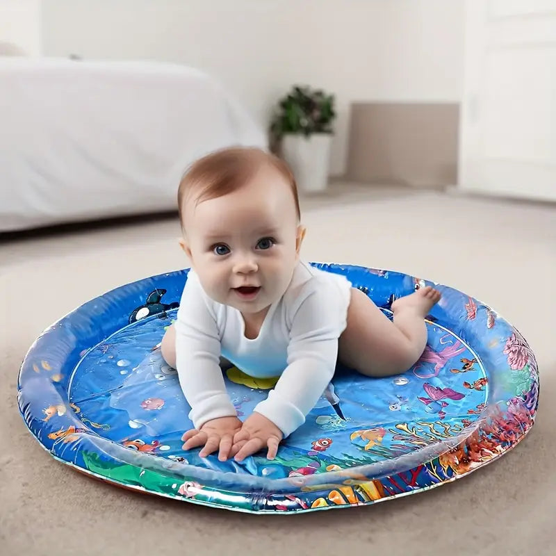 Round Inflatable Dolphin Water Mat