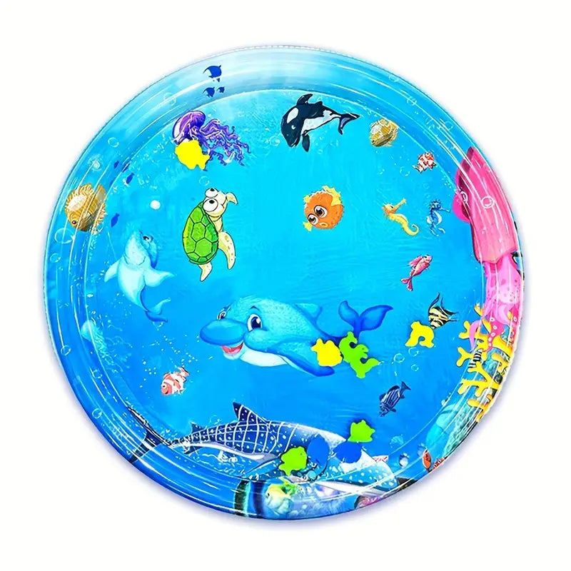 Round Inflatable Dolphin Water Mat