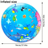 Round Inflatable Dolphin Water Mat